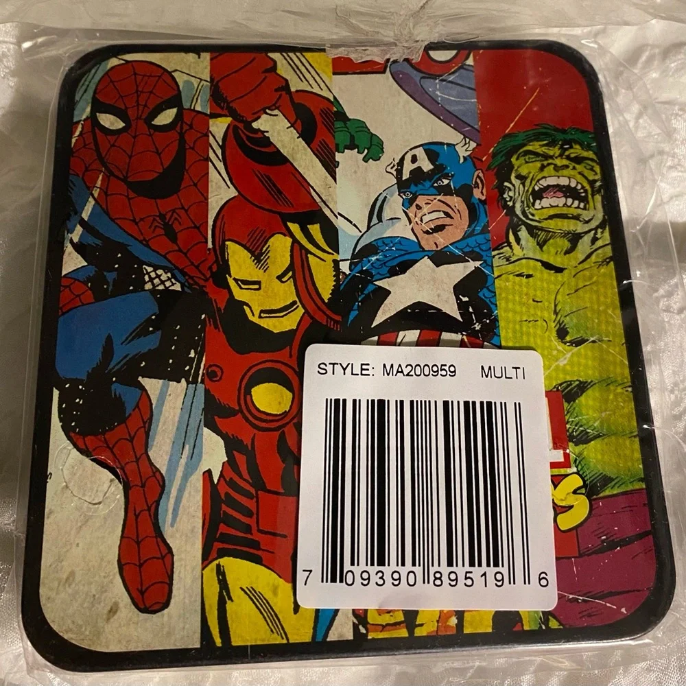 NWT Marvel Comics Leather Trifold Hulk Spider-Man Wallet Collector’s Container - Picture 3 of 7